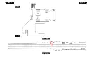 小田急　小田急相模原駅／／№1106駅看板・駅広告、位置図