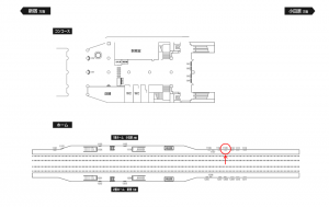 小田急　喜多見駅／／№1109駅看板・駅広告、位置図