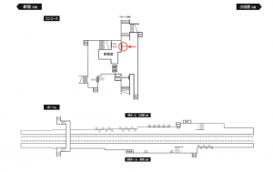 小田急　座間駅／／№1701駅看板・駅広告、位置図