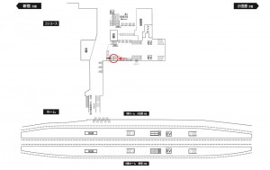 小田急　海老名駅／／№1322駅看板・駅広告、位置図