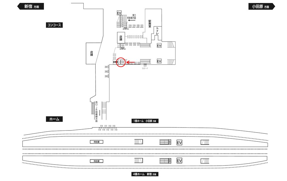 柱用駅名標　小田急　海老名駅 柱用駅名標小田急海老名駅