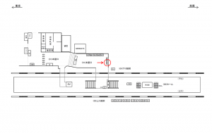 JR／日野駅／本屋口／№50駅看板・駅広告、位置図