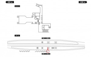 小田急　相武台前駅／／№1701駅看板・駅広告、位置図