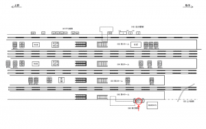 JR／我孫子駅／南口駅前／№57駅看板・駅広告、位置図