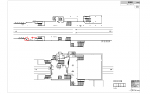 東武　増尾駅／／№568駅看板・駅広告、位置図