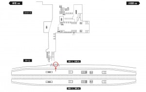 小田急　海老名駅／／№0133駅看板・駅広告、位置図