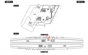 小田急 大和駅//№1617駅看板・駅広告、位置図