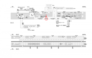 都営／勝どき駅／大江戸線W5-C8№8駅看板・駅広告、位置図