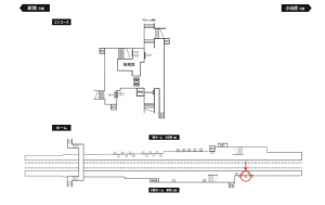 小田急 座間駅//№0205駅看板・駅広告、位置図