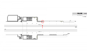 東武　馬込沢駅／／№585駅看板・駅広告、位置図