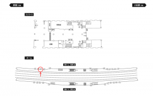 小田急　狛江駅／／№1103駅看板・駅広告、位置図