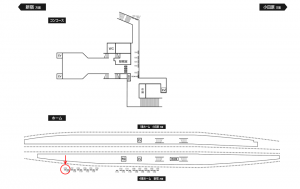 小田急　相武台前駅／／№1729駅看板・駅広告、位置図