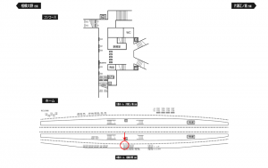 小田急　長後駅／／№1732駅看板・駅広告、位置図