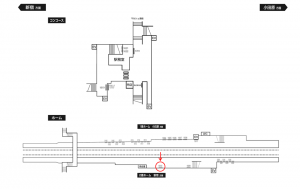 小田急 座間駅//№1610駅看板・駅広告、位置図