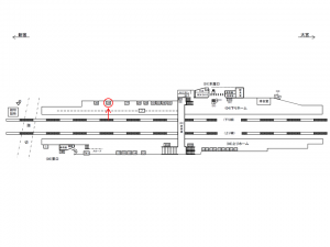 JR／十条駅／下りホーム／№34駅看板・駅広告、位置図