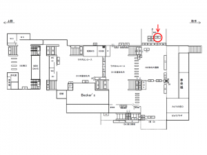 JR／柏駅／改札外通路／№65駅看板・駅広告、位置図