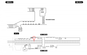 小田急 中央林間駅//№1604駅看板・駅広告、位置図
