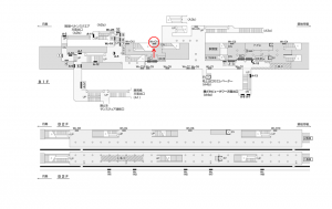 都営／勝どき駅／大江戸線W5-C11№11駅看板・駅広告、位置図