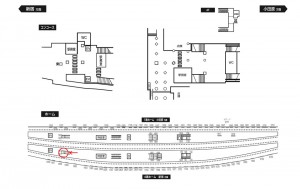 小田急　本厚木駅／／№1611駅看板・駅広告、位置図