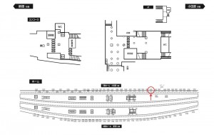 小田急　本厚木駅／／№1645駅看板・駅広告、位置図