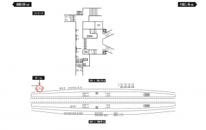 小田急 長後駅//№1720駅看板・駅広告、位置図