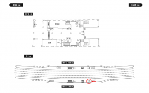 小田急　狛江駅／／№1208駅看板・駅広告、位置図