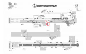都営／馬喰横山駅／新宿線W5-30№30駅看板・駅広告、位置図