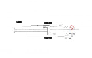 小田急　本鵠沼駅／／№1707駅看板・駅広告、位置図