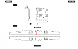小田急　湘南台駅／／№1104駅看板・駅広告、位置図