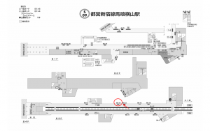 都営／馬喰横山駅／新宿線W5-10№10駅看板・駅広告、位置図