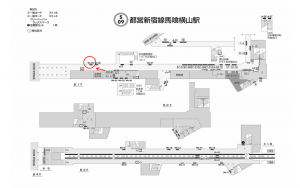 都営／馬喰横山駅／新宿線W5-25№25駅看板・駅広告、位置図