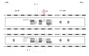 JR／戸塚駅／下り線側／№39駅看板・駅広告、位置図