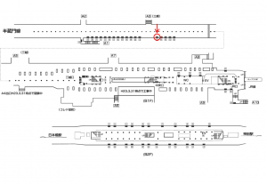 東京メトロ／三越前駅／銀座線／№102駅看板・駅広告、位置図