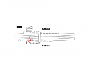 小田急　高座渋谷駅／／№1721駅看板・駅広告、位置図