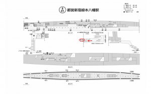都営／本八幡駅／新宿線W5-24№24駅看板・駅広告、位置図