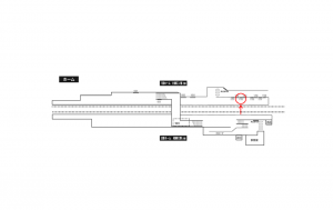 小田急　本鵠沼駅／／№1703駅看板・駅広告、位置図