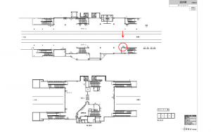 東武 逆井駅//№512駅看板・駅広告、位置図