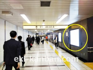 東京メトロ／大手町駅／半蔵門線／№44駅看板・駅広告、写真1