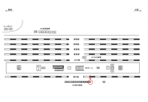 JR／川口駅／南行線側／№51駅看板・駅広告、位置図