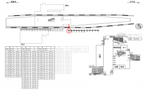 西武　花小金井駅／駅だて／№12駅看板・駅広告、位置図