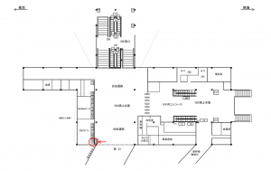 JR/小田原駅/橋上本屋口/№19駅看板・駅広告、位置図
