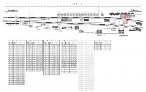 西武　高田馬場駅／駅でん／№158駅看板・駅広告、位置図