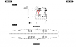 小田急　湘南台駅／／№1325駅看板・駅広告、位置図