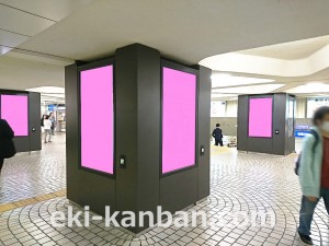 小田急　新宿駅／新宿駅西口デジタルピラー Bエリア 終日枠 7日間№7駅デジタルサイネージ・駅広告、写真2