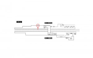 小田急　本鵠沼駅／／№1601駅看板・駅広告、位置図