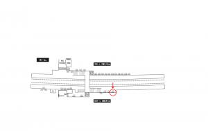 小田急　高座渋谷駅／／№1705駅看板・駅広告、位置図