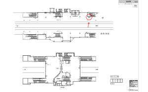 東武　逆井駅／／№520駅看板・駅広告、位置図