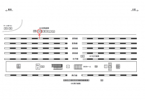 JR／川口駅／貨物線側／№9駅看板・駅広告、位置図