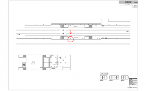 東武　新船橋駅／／№507駅看板・駅広告、位置図