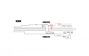 小田急　本鵠沼駅／／№1604駅看板・駅広告、位置図